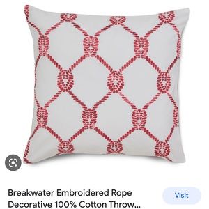 Southern Tide size 16” Breakwater pillow cover NWT